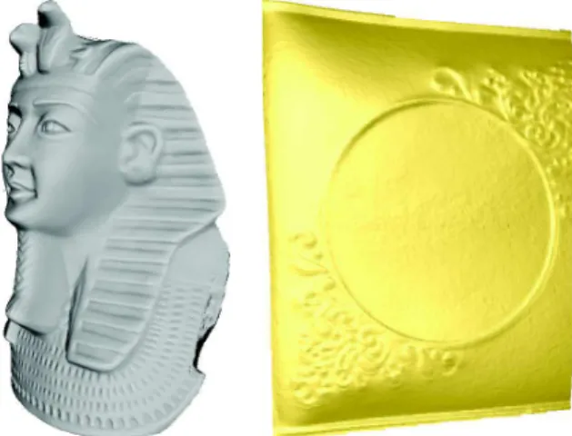 Figure 2. Results of our algorithm on two real-world objects with different reflectance properties, presented in Figure 1