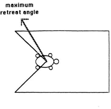 Figure  5.4:  Wedge  and  Retreat  Angle