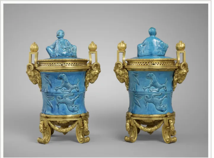 Fig. 3. Chinese porcelain mounted in gilt bronze, porcelain: China, first half of the 18th century; mounts: Paris, c