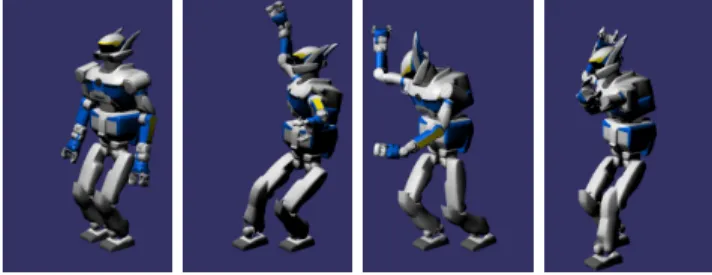 Fig. 6: HRP-2 walking quasi-statically.