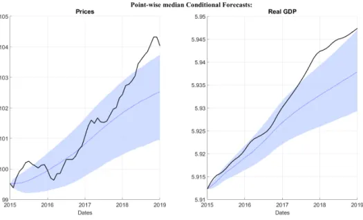 Figure 8: Conditional Forecasts - Identification Scheme I