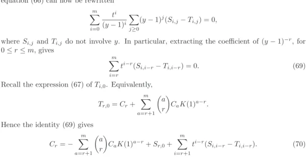 Table 1 summarizes the properties of the various series met in this section. The invariant equation (66) can now be rewritten