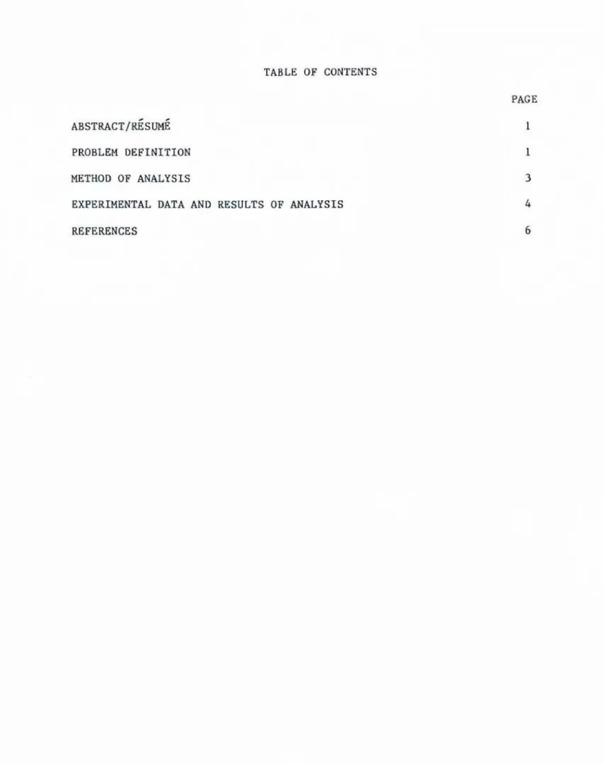 TABLE OF  CONTENTS 