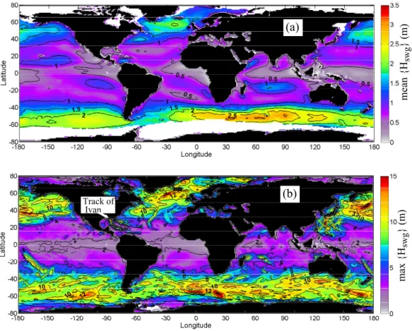 Fig. 10. Significant wave height of the wind sea, H swg (m), as estimated from the wave model using eq