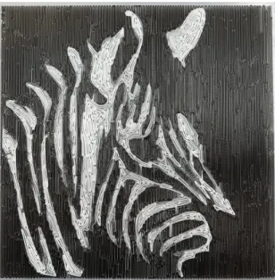 Fig. 17. Multi-material printing of the Batman logo following the parallel vector field.