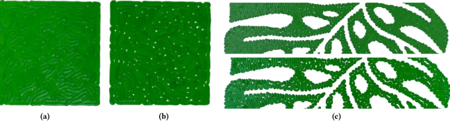 Fig. 21. (a): plate printed using the per-segment area. (b): plate printed with a constant flow all along the cycle
