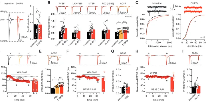 Figure 3. mGluR-eLTD Expression via CB1-R Activation