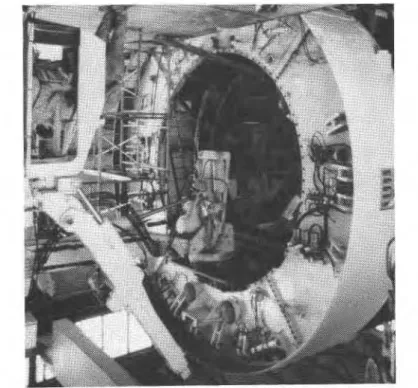 Figure 2.  Rear view of forward section of TBM during dismantling 