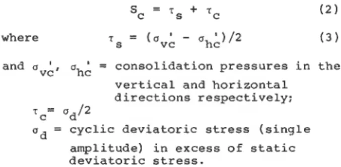 TABLE I.  Shear Wave and Compression Wave  Velocities in Marine Clay Under the 