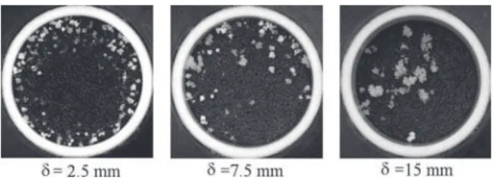 FIG. 3. Distribution of evaporation ﬂux j at the porous me- me-dium surface. The reference ﬂux j ref is equal to J=A where J is the evaporation rate and A is the porous medium surface area: