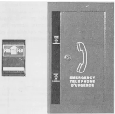 Figure 2 Avertisseur manuel et téléphone de sécurité