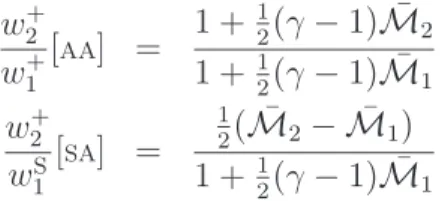 Figure 6. Mesh of the nozzle corresponding to the case with M 1 = 0.050 and M 2 = 1.600.