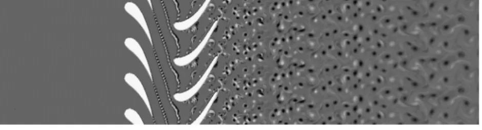 Fig. 7. Vorticity ﬁeld of the ﬂow.