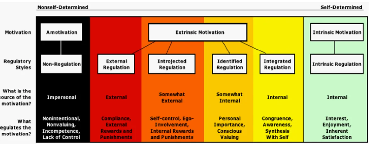 Figure 8 - Intrinsic vs. Extrinsic motivation