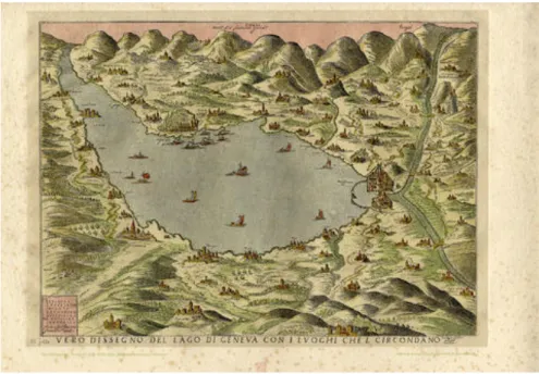 Figure 4 : La carte Alfani-Fornaseri de 1590    (fonds TeTU) 