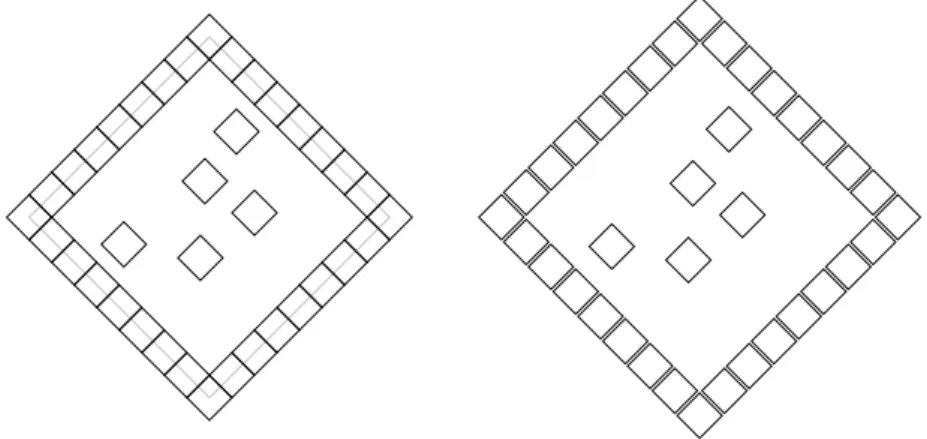 Figure 10. An 8-ringed configuration and a configura- configura-tion close to it.