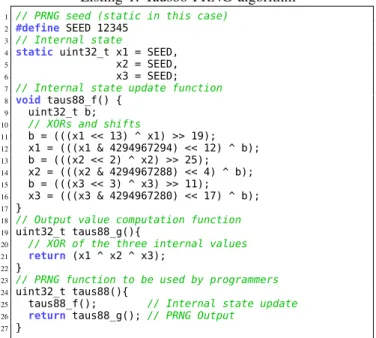 Figure 1: General Scheme of a Random Number Generator Let B = {0, 1} be the set of Boolean values