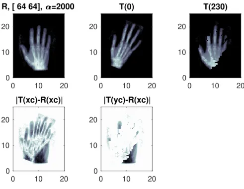 Fig. 7 Problem 6.2, n = 8320, δ = 1.0e − 1. Plot of reconstructed image by LTR with ` k = 3 + dk/2e.