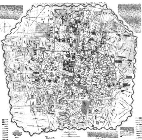 Figure 1. The 1891 map of Tehran. 