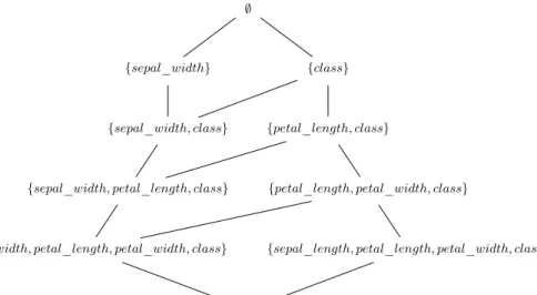 Fig. 6. Causal intents lattice of the Iris dataset.