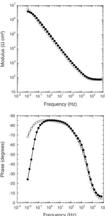 Figure 3. FESEM observations of cross sections of unsealed anodic films formed in 共 a 兲 DSA and 共 b 兲 TSA solutions 共 zone in the bulk of the oxide layer 兲 