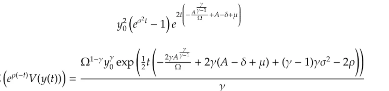 Figure 1 provides the evolution of income or output or production (equation (9)) through time.