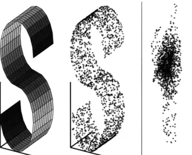 Figure  3-4.  LLE  trained  to  recognize  S-curve  [20]