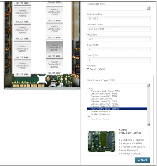 Figure 2-13: DEBB configuration GUI – Node group creation 