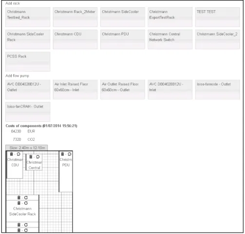 Figure 2-15: DEBB configuration GUI – server room 