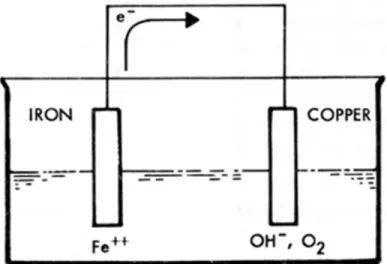 Figure 1. Schematic diagram of galvanic cell.