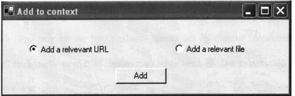 Figure 7:  Adding  a document  to the context  document  set