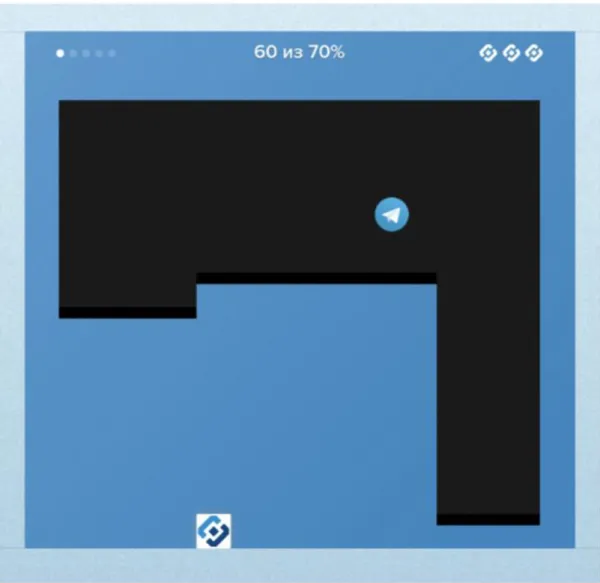 Figure 6: A game on Meduza.io about the Telegram ban. 