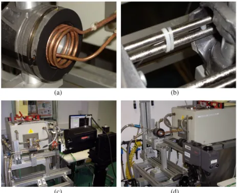Fig. 1 shows pictures of a dummy piston mounted on the test rig with all control and measurement facilities for the TF test