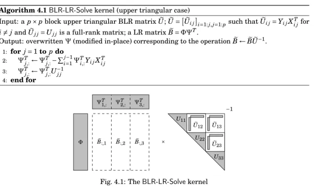 Fig. 4.1: The BLR-LR-Solve kernel