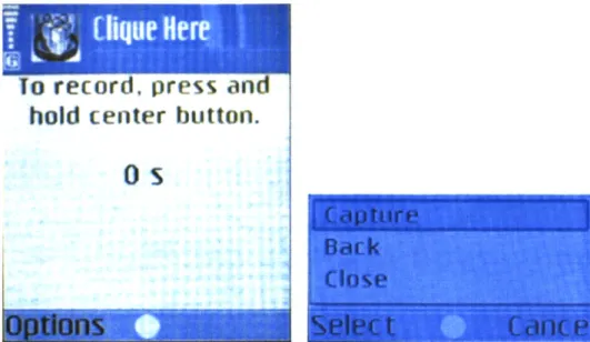 Figure  2-5:  The  Audio  Capture  Screen  was  designed  for  speed  and  simplicity