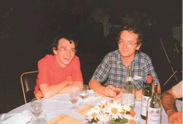 Fig. 9. Didier Dubois and Henri Prade, in Marseille, July. 19-21, 1983, IFAC Sympo-sium on Fuzzy Information, Knowledge Representation and Decision Analysis; photo by L