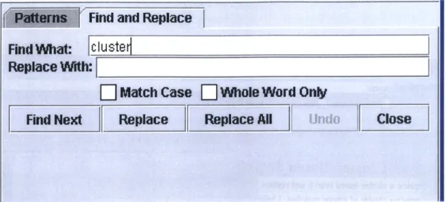 Figure  4-1:  Standard  Find  and  Replace  interface