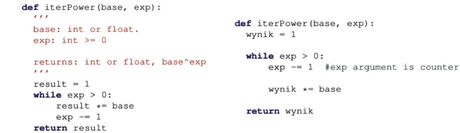 Figure 1-5:  These  two solutions  only differ  by  comments,  statement  order,  formatting,  and variable  names