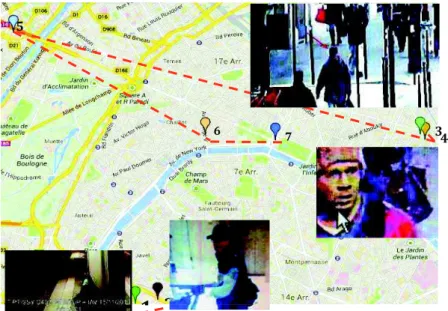 Figure 12. The “mad gunman attacks” trajectory and enquiry images