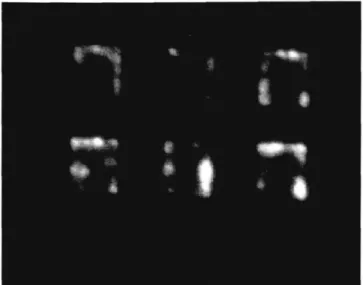 Figure 2.7:  Light emission from six parallel test devices