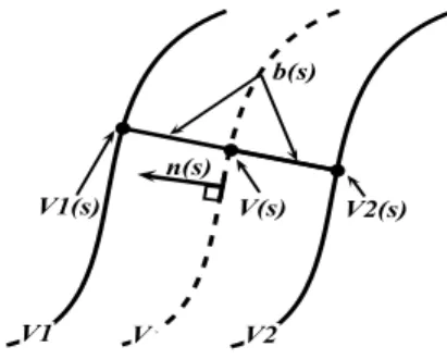 Fig. 1. Parametric representation of the Parallel Double Snakes.