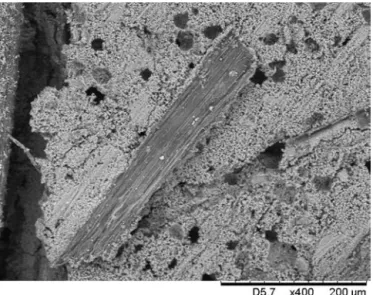 Table 2 gives the apparent density at (23 ◦ C, 50%RH), the total porosity and the open porosity of studied materials.