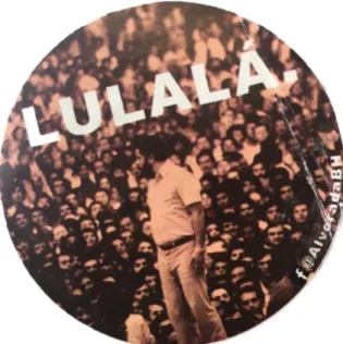 Figure 4.2. Lula’s popular appeal captured on a 2017 political sticker. Credit: Alvorada BH