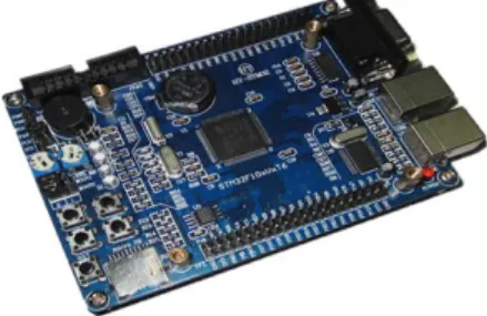 Fig. 9. The development board ST3221G-EVAL used in the experiments  Table 1. Measured performance of common SD cards  