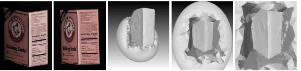 Fig. 5. Small box data: results of the proposed method with different initial conditions and mesh resolution