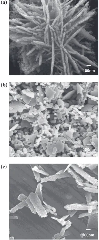 Fig. 2. Scanning electron microscopy images of Cu 2 O nanoparticles in the case of excess (a) and (b) equimolar ratio of (ascorbic acid/solution salt) used to form the precipitate.