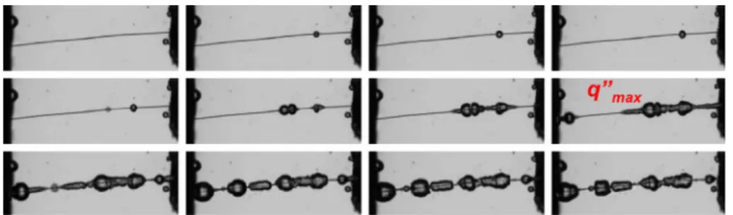 Fig. 11. Time evolution of wire superheat during relaxation. Numbers refer to tests 2–10