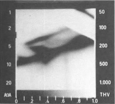 Figure 4.  Therogram of ceiling showing batt of insulation out  of place. 