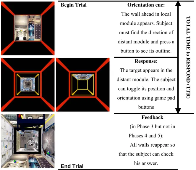 Figure 3-5 Schematic of an experiment trial in a two-module environment (Phases 3 to 5)