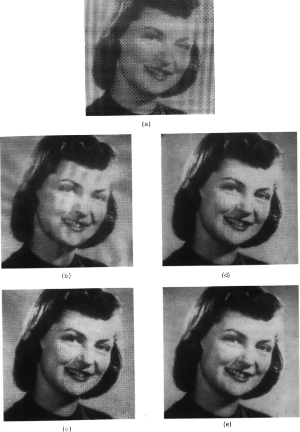 Fig.  XI-3.  Sampled  halftone  pictures.